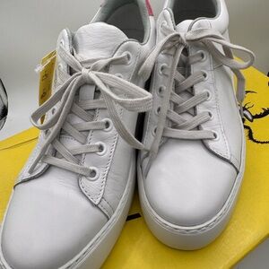 Fly London White Leather Sneakers